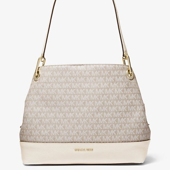 Michael Kors Handbags - Michael Kors Raven Signature Large Shoulder Tote